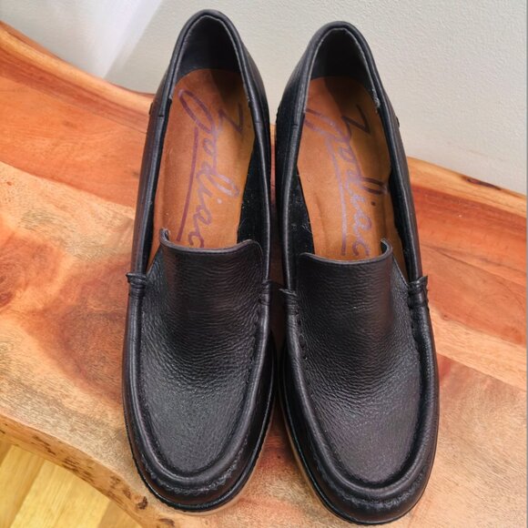 ZODIAC Women's Dorit Slip-ons Platform Black Leather Size 10 - Picture 4 of 4